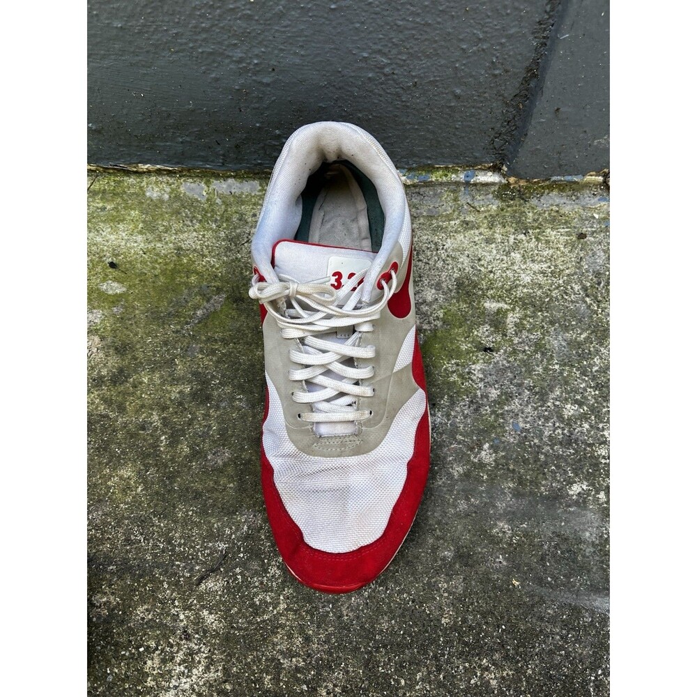 Nike Air Max 1 Size 11.5 Red White Left Shoe 3.26 Amputee Single Shoe 908091-100